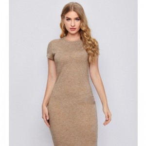 ニットセクシーなドレス半袖スカート